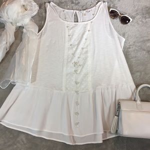 NWOT White Tank